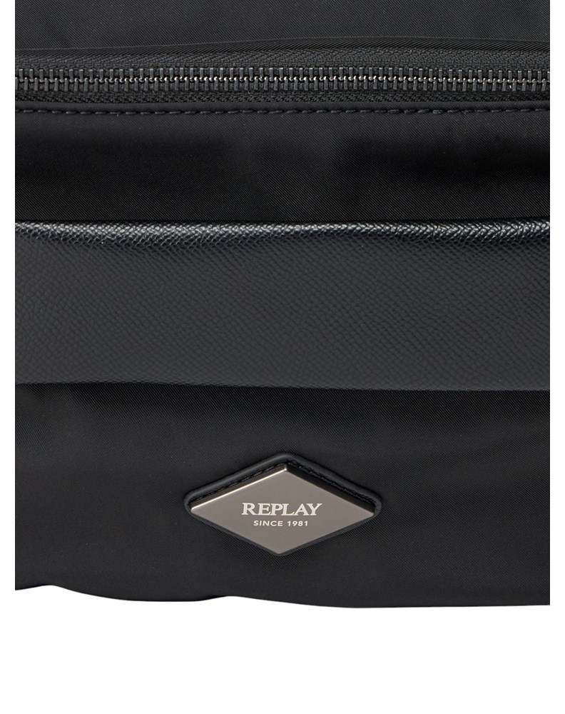 Replay PRAKTIČNA BELT BAG TORBICA S DETALJEM OD TEKSTURIRANE KOŽE - 5