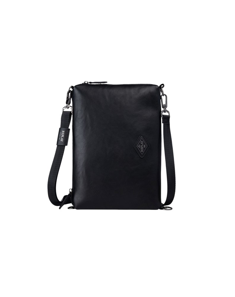 Replay CRNA CROSSBODY TORBA S PROŠIVENIM MASKIRNIM UZORKOM - 2