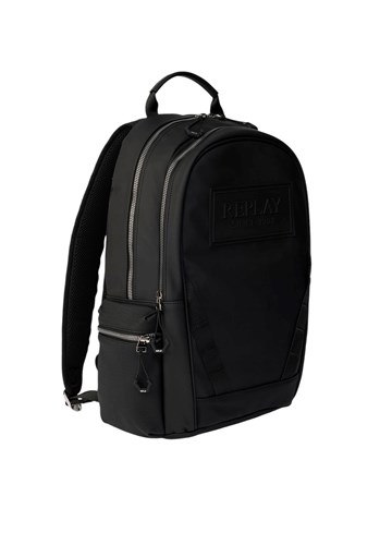 Replay CRNI REPLAY RUKSAK S RELJEFNIM LOGOTIPOM I BOČNIM DŽEPOVIMA - 3