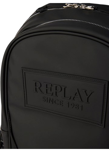 Replay CRNI REPLAY RUKSAK S RELJEFNIM LOGOTIPOM I BOČNIM DŽEPOVIMA - 5