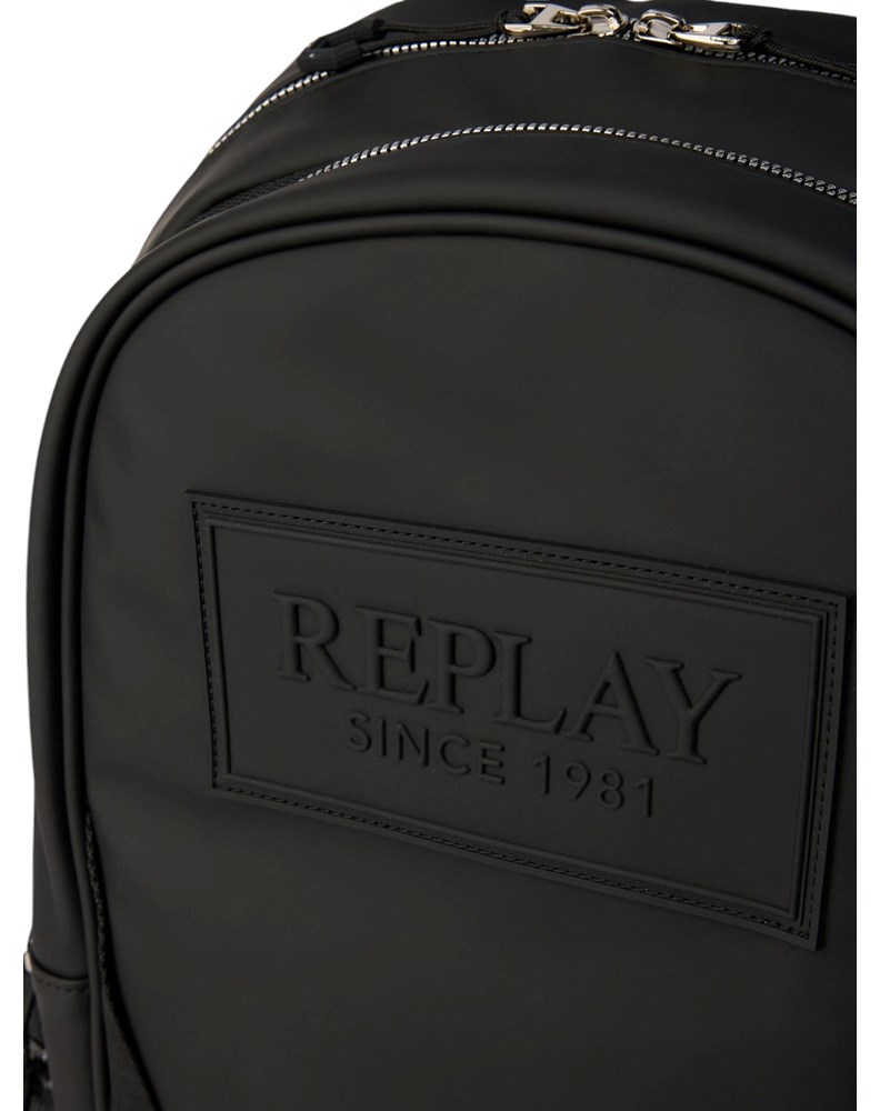 Replay CRNI REPLAY RUKSAK S RELJEFNIM LOGOTIPOM I BOČNIM DŽEPOVIMA - 5