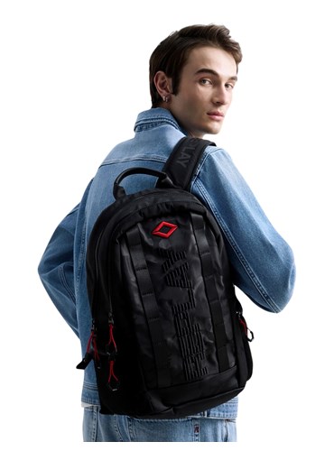 Replay CRNI REPLAY RUKSAK S CAMO UZORKOM I CRVENIM DETALJIMA - 4