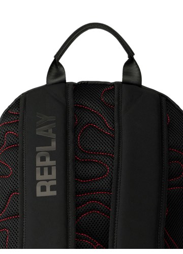 Replay CRNI REPLAY RUKSAK S CAMO UZORKOM I CRVENIM DETALJIMA - 7