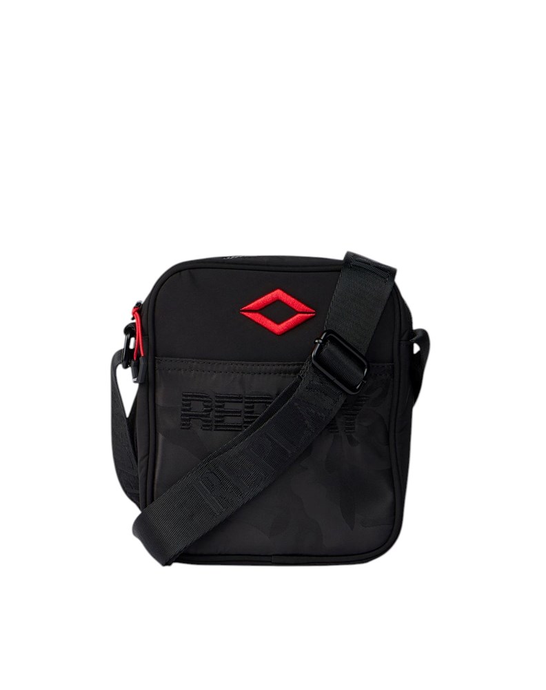 Replay CRNA REPLAY CROSSBODY TORBA S CAMO DETALJEM I CRVENIM LOGOTIPOM - 1