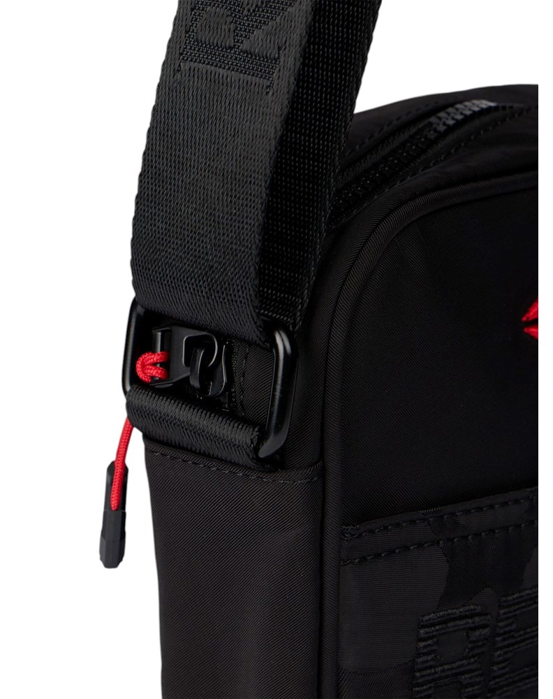 Replay CRNA REPLAY CROSSBODY TORBA S CAMO DETALJEM I CRVENIM LOGOTIPOM - 6