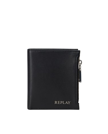 Replay preklopni novčanik s bočnim džepom na zip