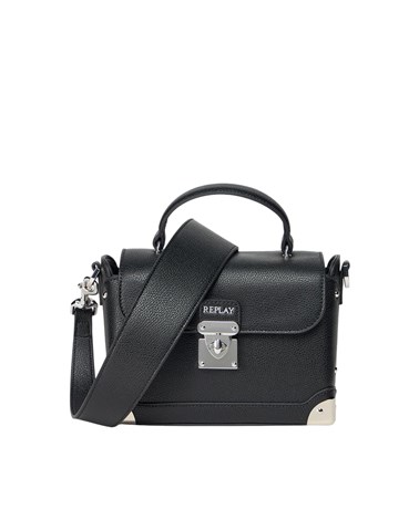 Replay crossbody torbica s ručkom i zakovicama