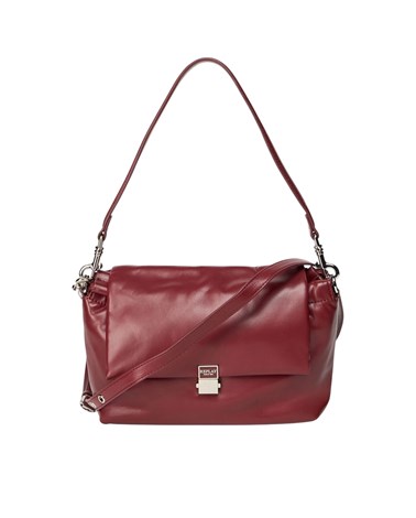 Replay crvena mini sack torba s logotip pločicom