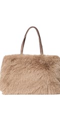 BEŽ SOFT-TEXTURE SHOPPER TORBA S LAKIRANIM RUČKAMA - 3