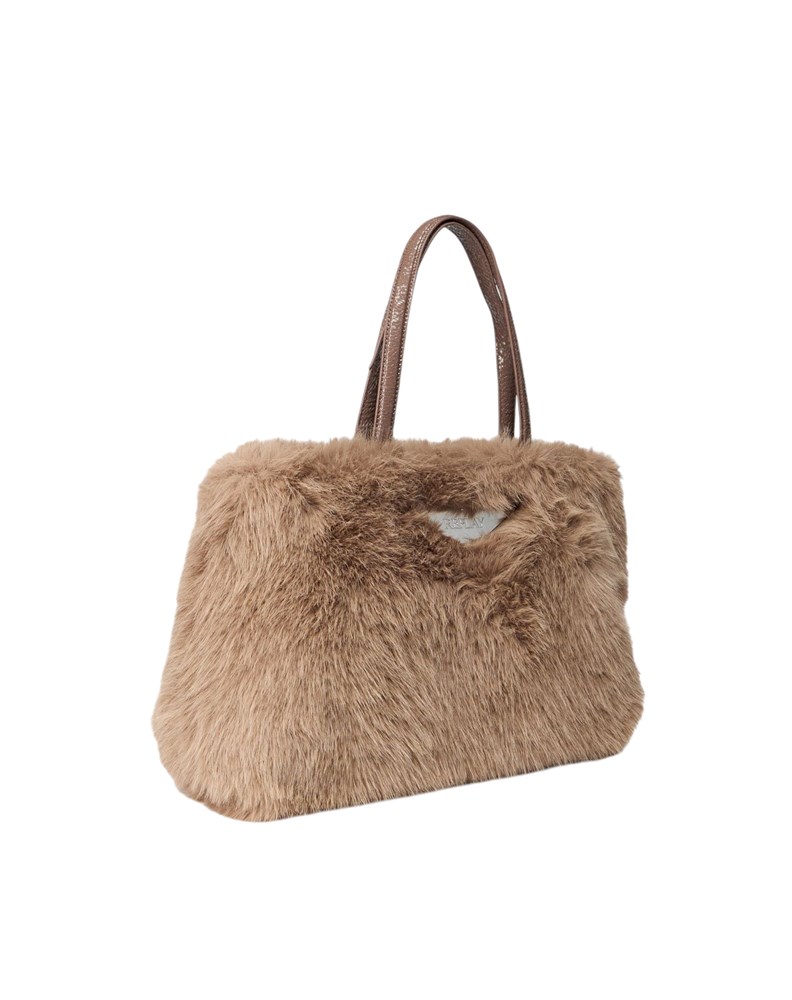 Replay BEŽ SOFT-TEXTURE SHOPPER TORBA S LAKIRANIM RUČKAMA - 2