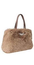 BEŽ SOFT-TEXTURE SHOPPER TORBA S LAKIRANIM RUČKAMA - 2