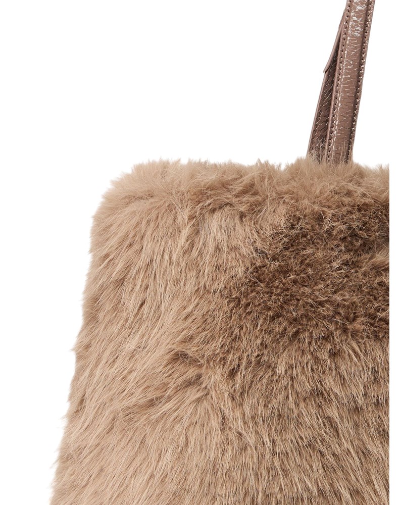 Replay BEŽ SOFT-TEXTURE SHOPPER TORBA S LAKIRANIM RUČKAMA - 6