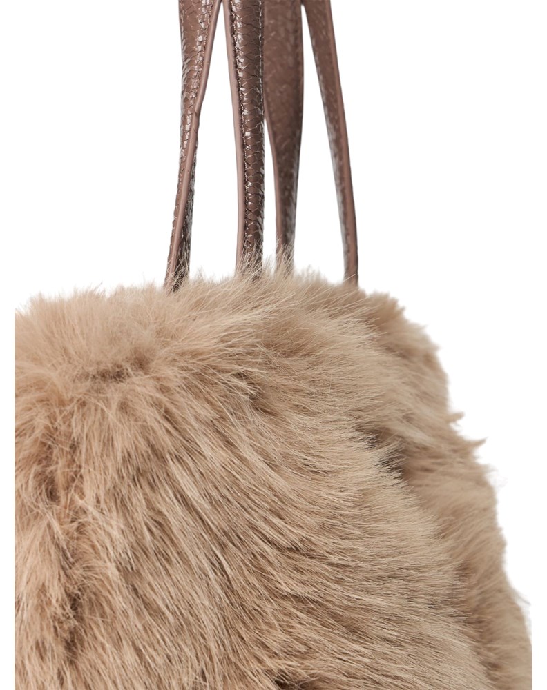 Replay BEŽ SOFT-TEXTURE SHOPPER TORBA S LAKIRANIM RUČKAMA - 7