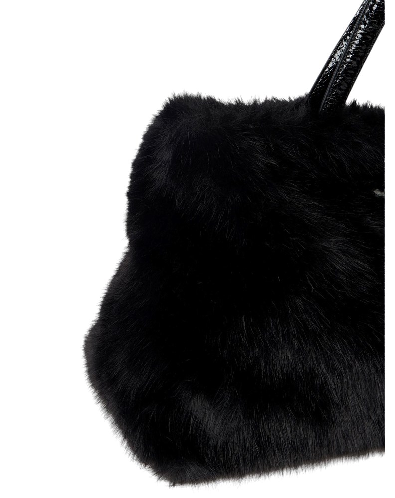 Replay CRNA SOFT-TEXTURE SHOPPER TORBA S LAKIRANIM RUČKAMA - 6