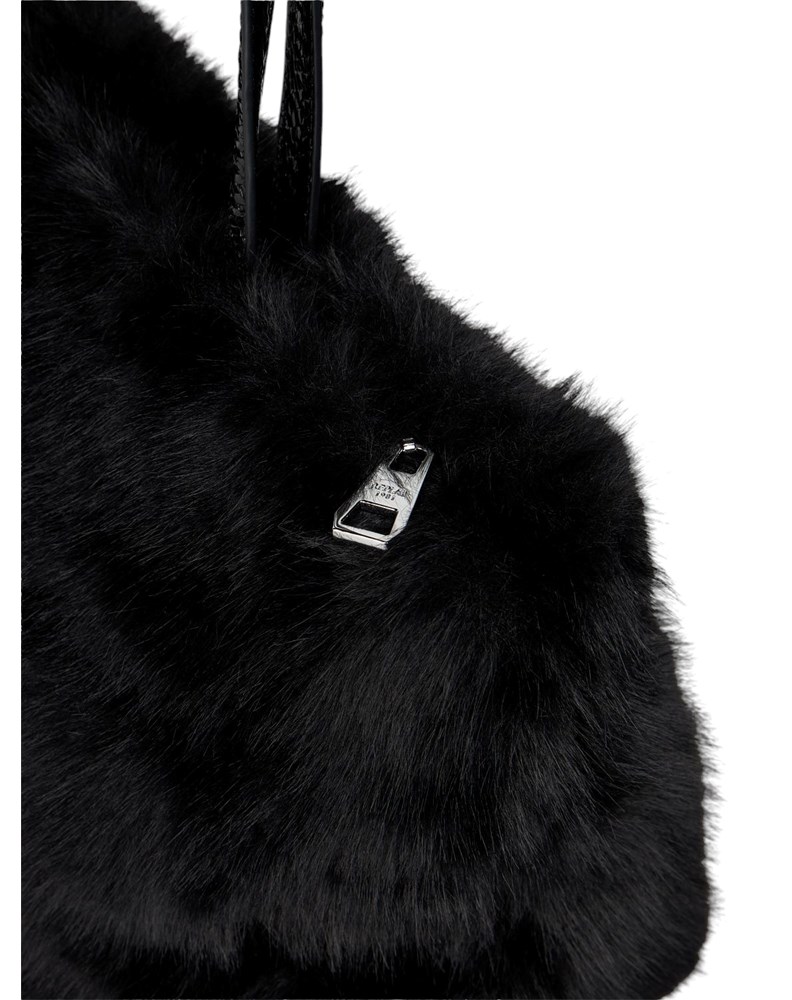 Replay CRNA SOFT-TEXTURE SHOPPER TORBA S LAKIRANIM RUČKAMA - 7