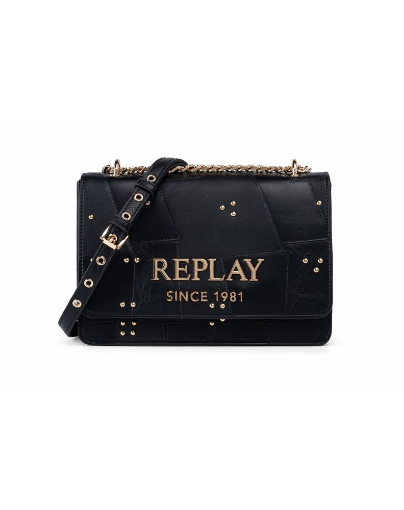 Replay PATCHWORK TORBA S PREKLOPOM I ZLATNIM LOGOTIPOM - 1