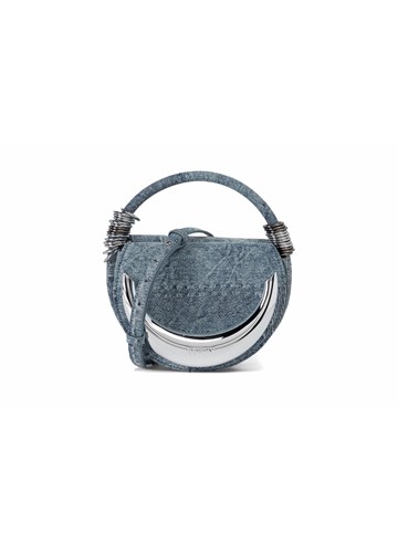 Replay OKRUGLA TORBICA OD ISPRANOG TRAPERA U PLAVOJ BOJI - 1