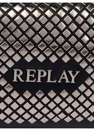 Replay CRNA TORBICA S RAVNIM METALIZIRANIM ZAKOVICAMA - 5