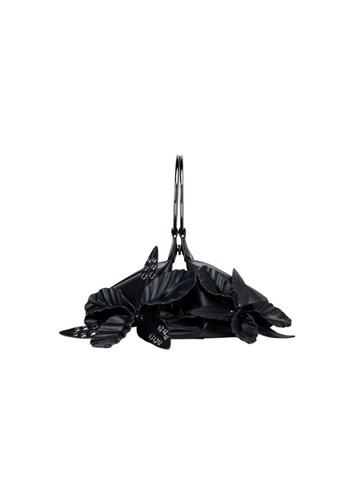 Replay CRNA TORBICA S KOŽNIM CVJETNIM APLIKACIJAMA I METALNIM RUČKAMA - 4