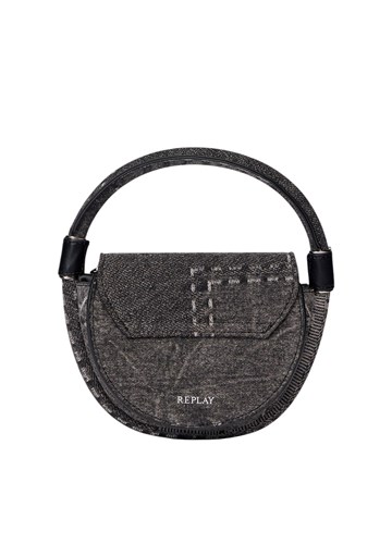 Replay OKRUGLA TORBICA OD ISPRANOG TAMNOG TRAPERA - 3