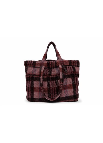 Replay CRVENA KARIRANA TORBA OD MJEŠAVINE VUNE  - 3