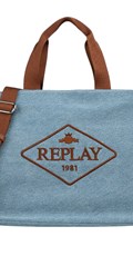 SHOPPER TORBA OD TRAPERA S MAXI LOGOTIP NATPISOM - 2