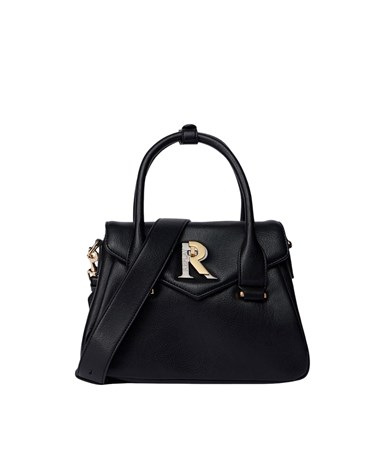 Replay crna mini torbica s logotip kopčom