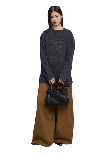 Replay CRNA MINI TORBICA S LOGOTIP KOPČOM - 4