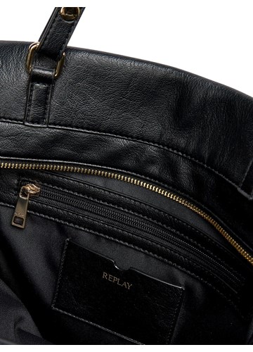 Replay VELIKA CRNA TORBA S PODESIVIM VEZICAMA - 5