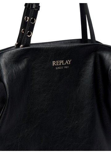 Replay VELIKA CRNA TORBA S PODESIVIM VEZICAMA - 7