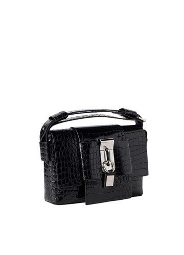 Replay CRNA TORBICA S LAMINIRANIM KROKO UZORKOM - 2