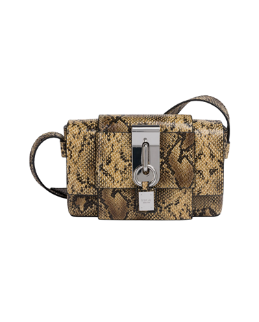 Replay bež torbica s lokotom i zmijskim uzorkom
