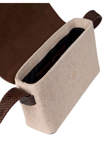 Replay REPLAY TORBA U KOMBINACIJI PLATNA I ZMIJSKOG UZORKA SA ZLATNOM KOPČOM - 6