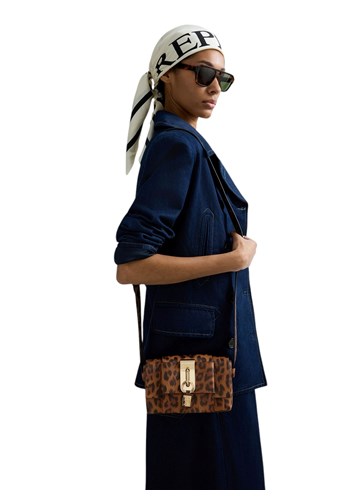 Replay REPLAY TORBA S LEOPARD UZORKOM I ZLATNOM METALNOM KOPČOM - 4