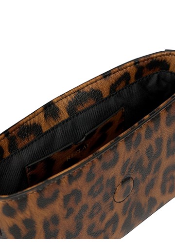 Replay REPLAY TORBA S LEOPARD UZORKOM I ZLATNOM METALNOM KOPČOM - 7