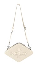 BIJELA CROSSBODY TORBA U OBLIKU ROMBA S 3D LOGOTIPOM - 1