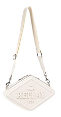 BIJELA CROSSBODY TORBA U OBLIKU ROMBA S 3D LOGOTIPOM - 2