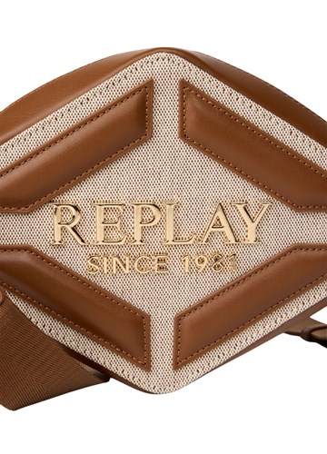 Replay REPLAY TORBA U OBLIKU ROMBA U KOMBINACIJI PLATNA I UMJETNE KOŽE - 6