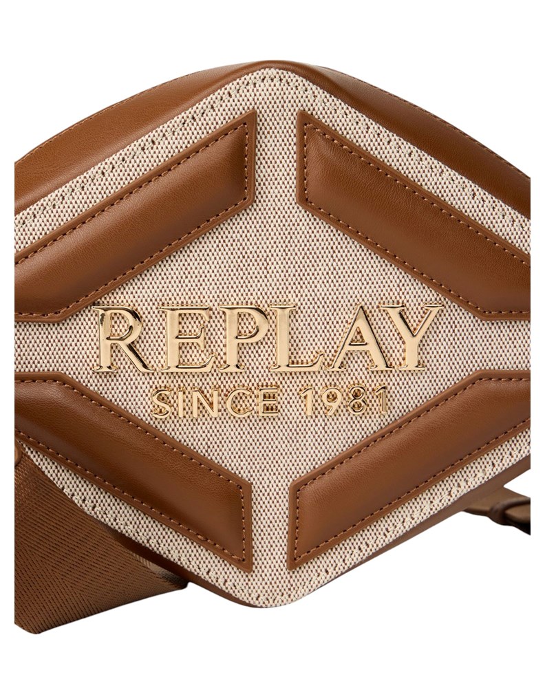 Replay REPLAY TORBA U OBLIKU ROMBA U KOMBINACIJI PLATNA I UMJETNE KOŽE - 6