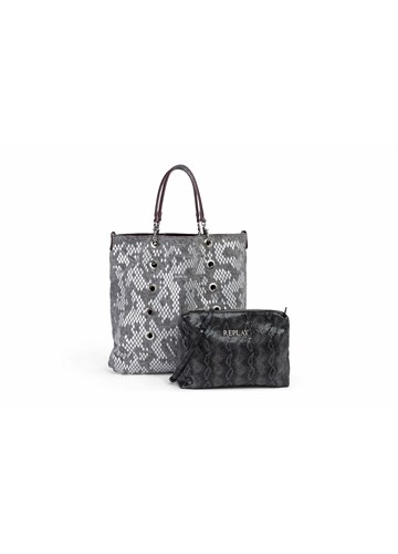 Replay VELIKA DVOSTRANA TORBA S DODATNOM MINI TORBICOM - 1