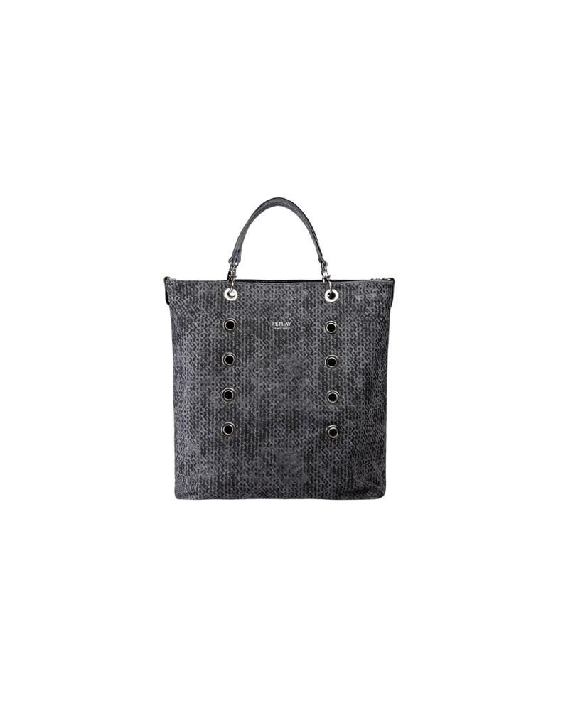 Replay DVOSTRANA REPLAY TOTE TORBA S METALNIM RINGOVIMA I MINI TORBICOM - 5