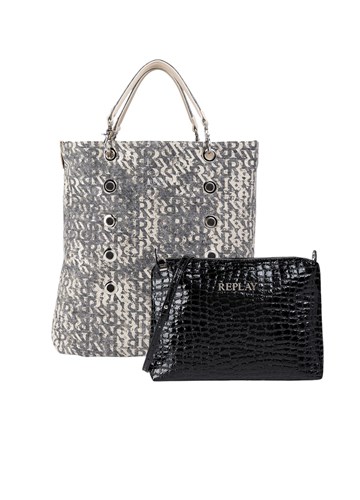 Replay REPLAY REVERZIBILNA TOTE TORBA S ODVOJIVOM TORBICOM - 3