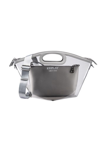 Replay REPLAY PROZIRNA TORBA S UMETNUTOM SIVOM TORBICOM - 1