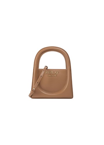 Replay SMEĐA MINI TOTE TORBA SA ZLATNIM LOGOTIPOM - 1