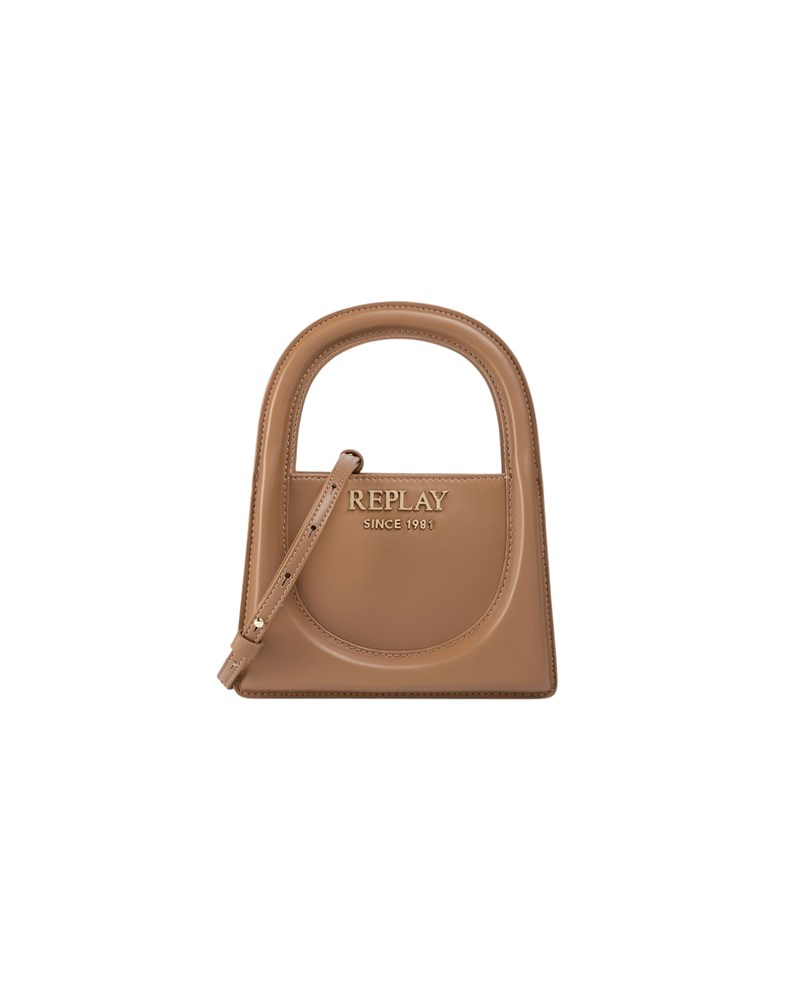 Replay SMEĐA MINI TOTE TORBA SA ZLATNIM LOGOTIPOM - 1