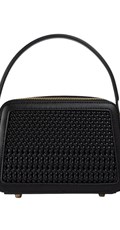 CRNA CROSSBODY TORBA S UZORKOM PLETIVA - 3