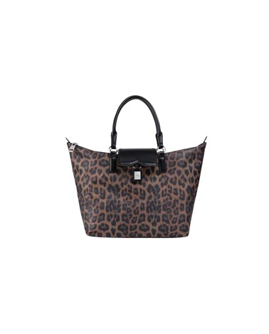 Replay replay shopper torba s leopard uzorkom