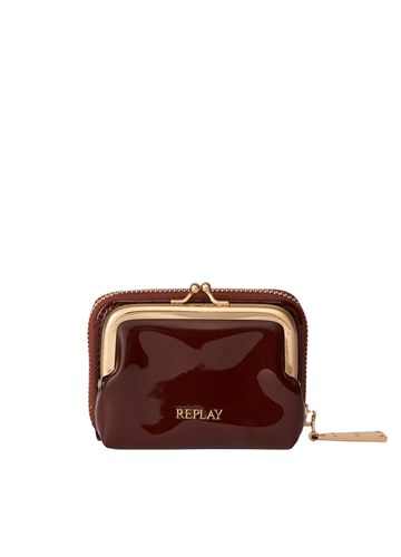 Replay SMEĐI LAKIRANI NOVČANIK S RETRO KOPČOM - 3