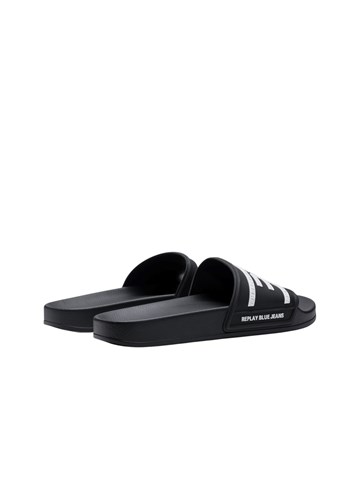 Replay CRNE REPLAY MUŠKE NATIKAČE S 3D NATPISOM - 3