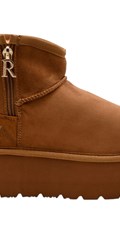 SMEĐE CHIC ZIP 26 GLEŽNJAČE S PLATFORMOM I ZATVARAČEM - 1